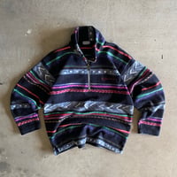 Image 1 of 90's SERGIO TACCHINI ABSTRACT FLEECE 1/4 ZIP
