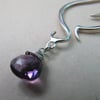 Phoenix Wing Necklace with Amethyst, Sterling Silver