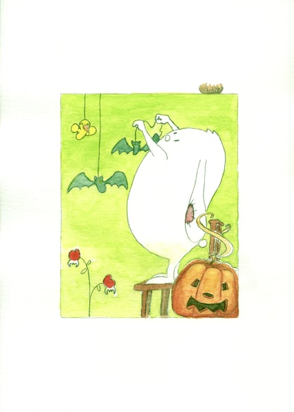 Image of Preparativos para Halloween (Halloween preparations)