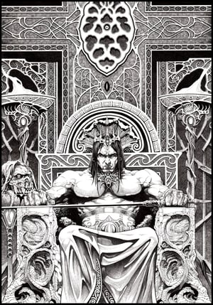 Image of Throne- 13x19 LIMITED Print (signed) <font color="chartreuse"></font>