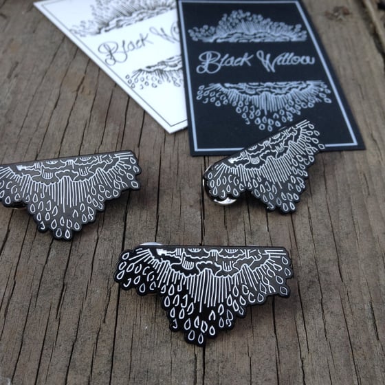 Image of Black Cloud Enamel Pin