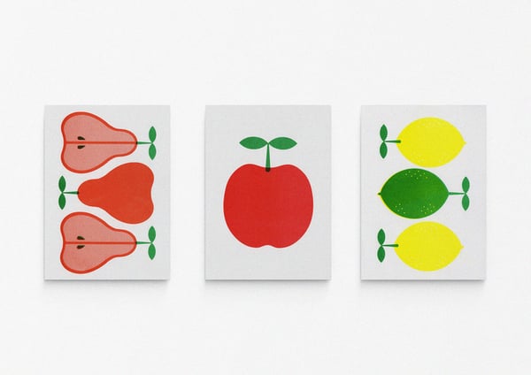 Image of A5 Fruit prints