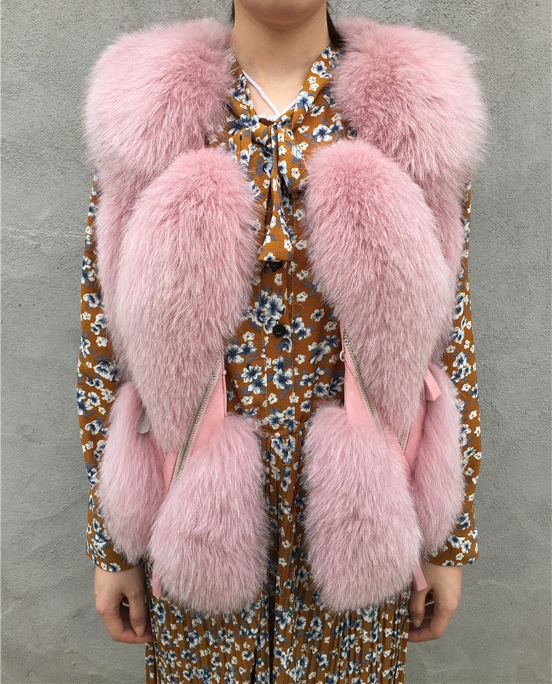 Image of 'ENIK' FUR VEST (AVAILABLE IN GREY COLOUR)