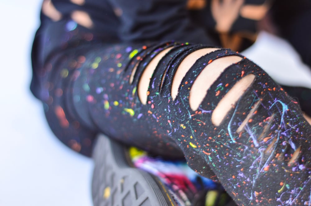 Rainbow Splatter Leggings