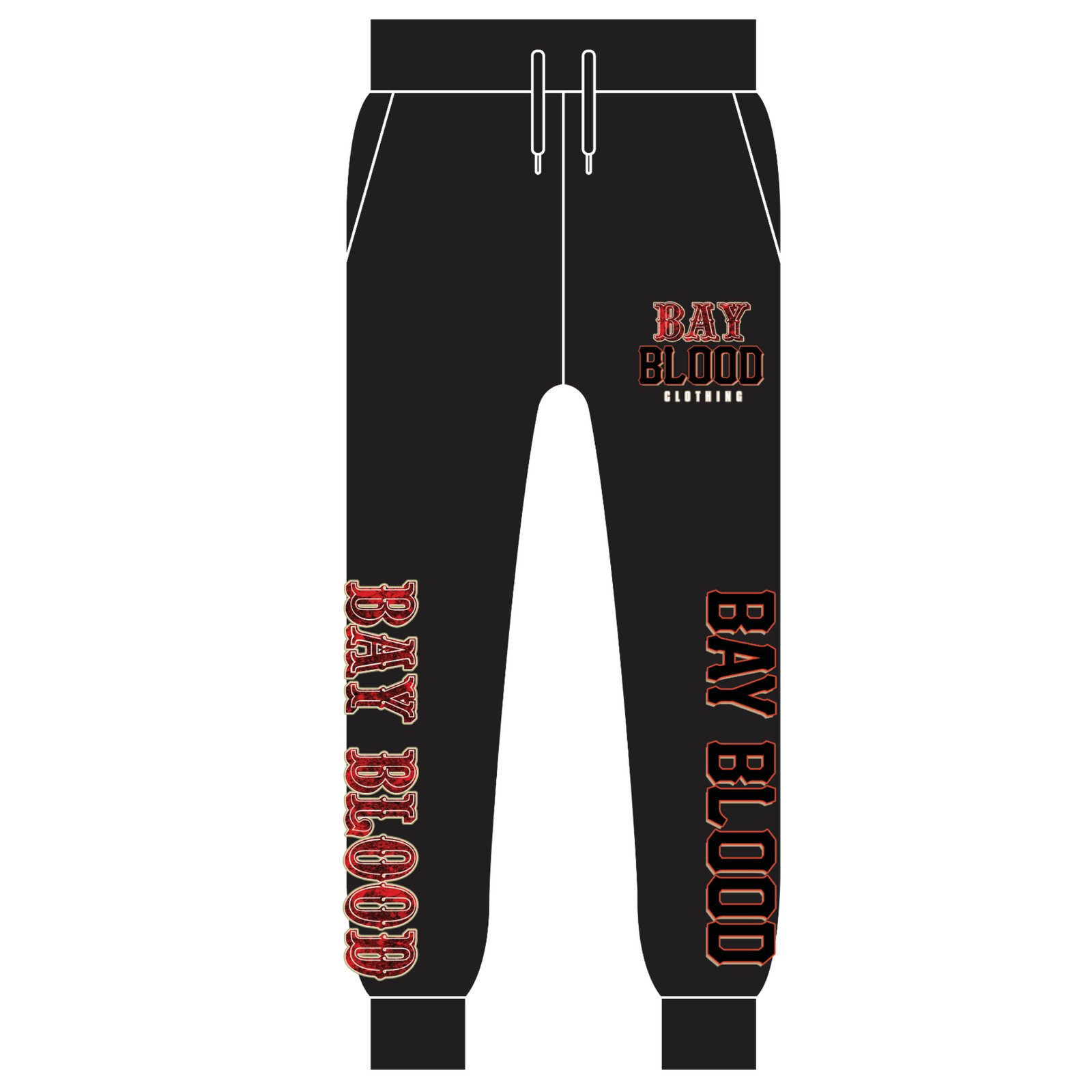 bad blood nylon cargo joggers