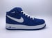 Image of NIKE AIR FORCE 1 MID CANVAS "SPORT ROYAL/WHITE"