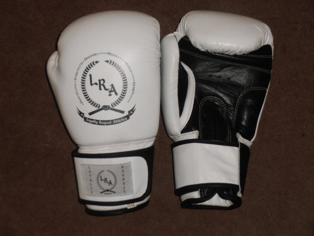 LRA — White - Pro Boxing Gloves