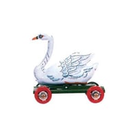 Miniature Tin Toy Ornament - Swan