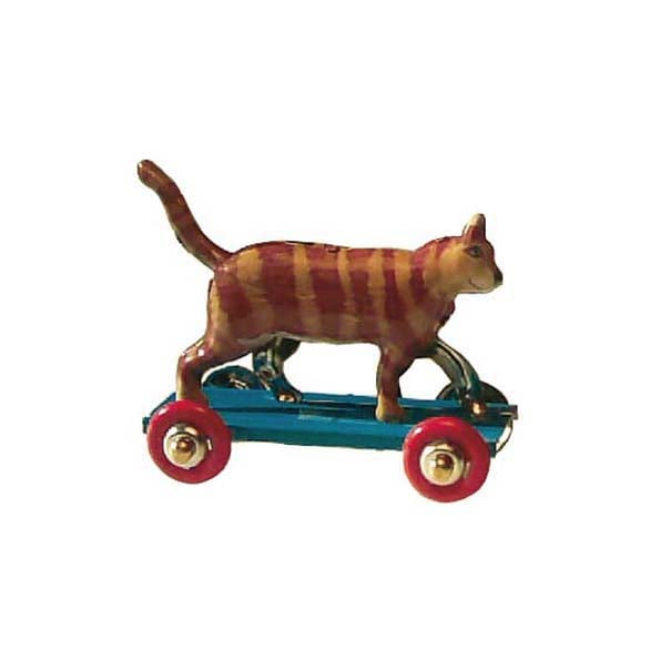 Image of Miniature Tin Toy Ornament - Cat