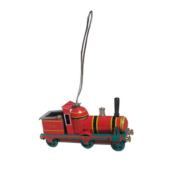 Image of Miniature Tin Toy Ornament -  Train