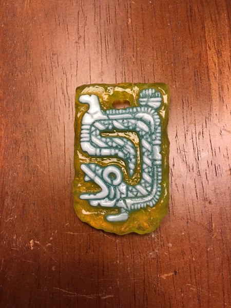 Image of Glass tablet pendant