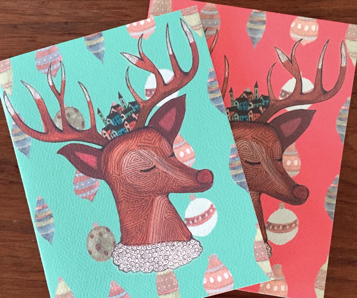 Image of Rudolph Christmas Cards - Pack of 8 w/Envelopes