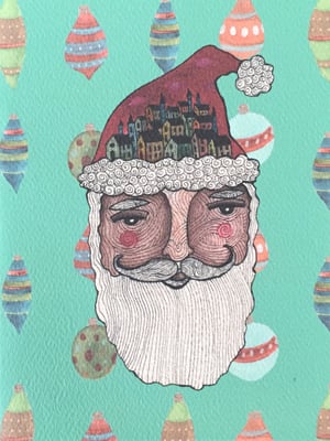 Image of Santa Christmas Cards - Pack of 8 w/envelopes