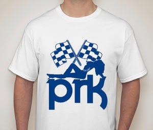 Image of White & Blue PRK Graphic Tee