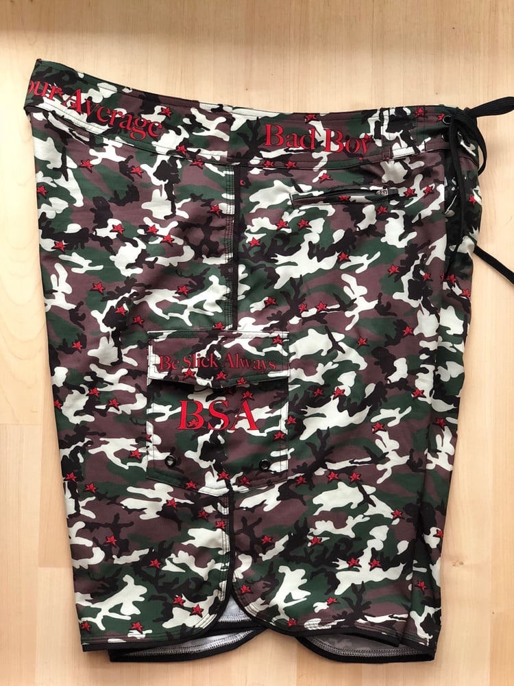 Image of Camo logo boardshorts