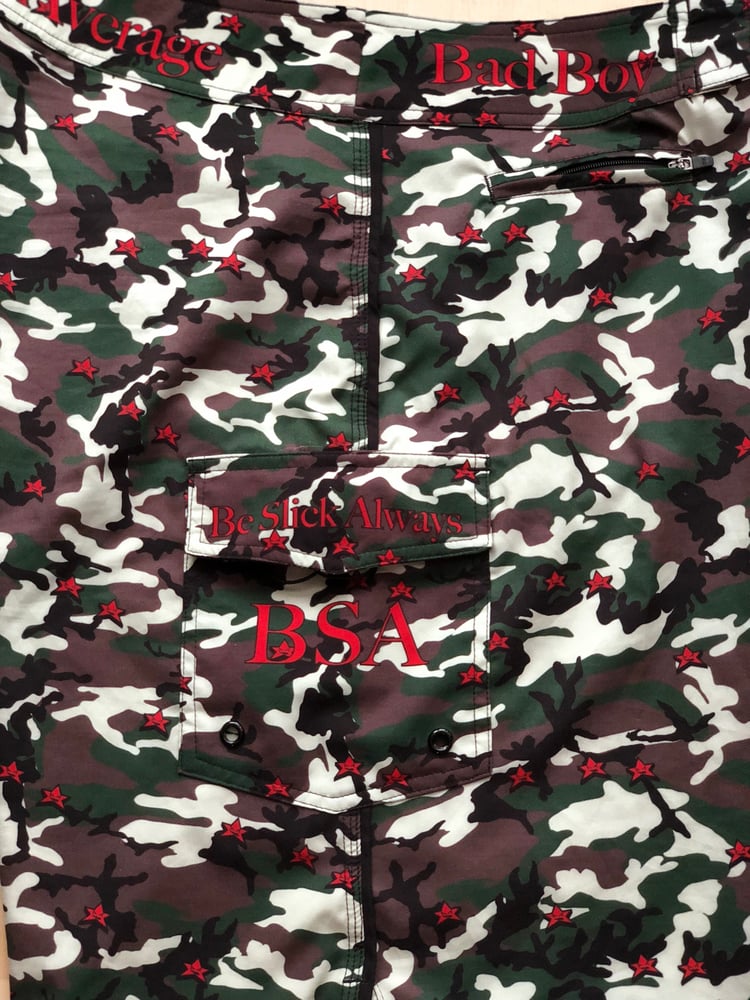 Image of Camo logo boardshorts