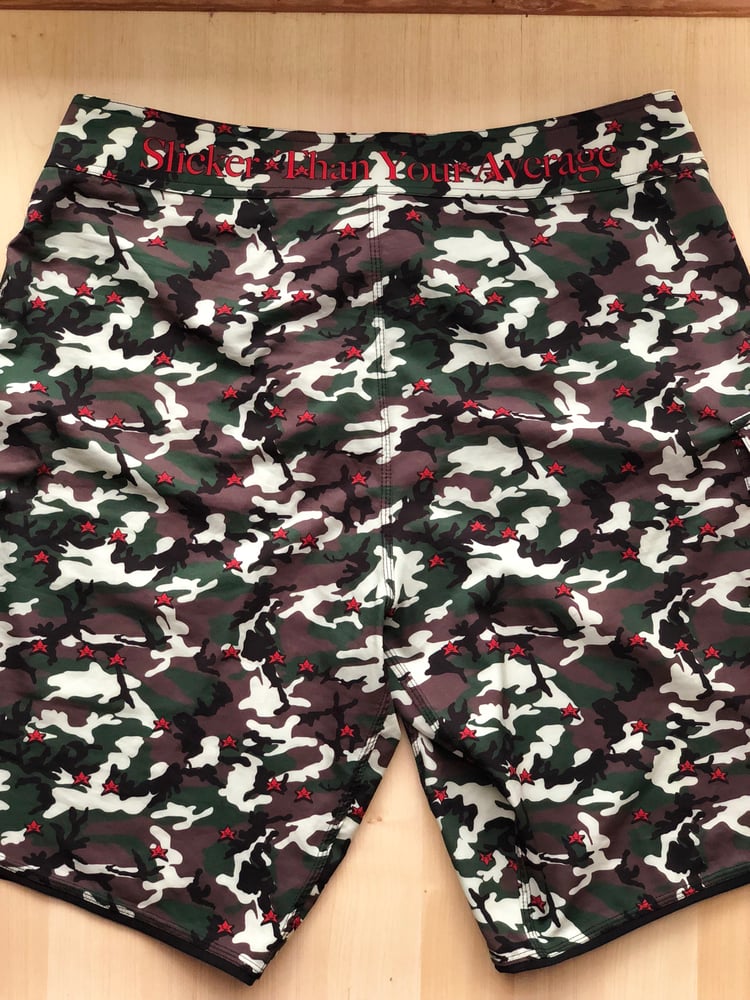 Image of Camo logo boardshorts