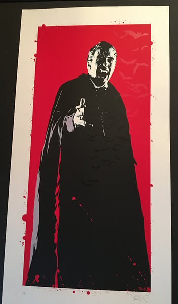 Image of "Prince of Darkness" - Christopher Lee Dracula art print