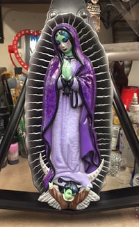 Lily Munster Ceramic Virgin Plaque