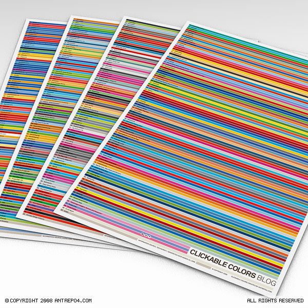 Image of Clickable Colors Poster Set (4 posters)