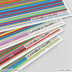 Image of Clickable Colors Poster Set (4 posters)