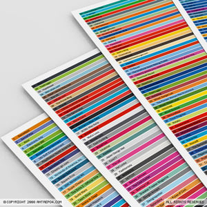 Image of Clickable Colors Poster Set (4 posters)