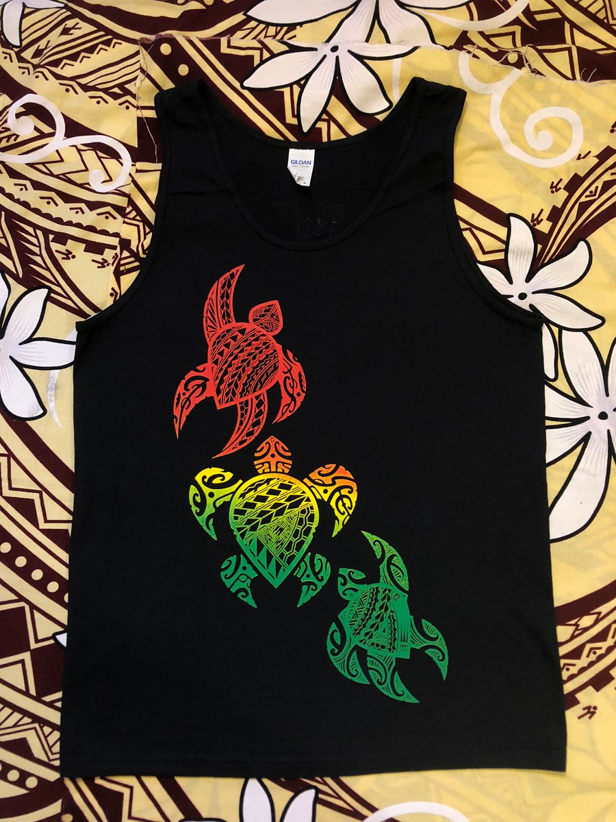 Image of 3 Rasta Turtles Tank Top