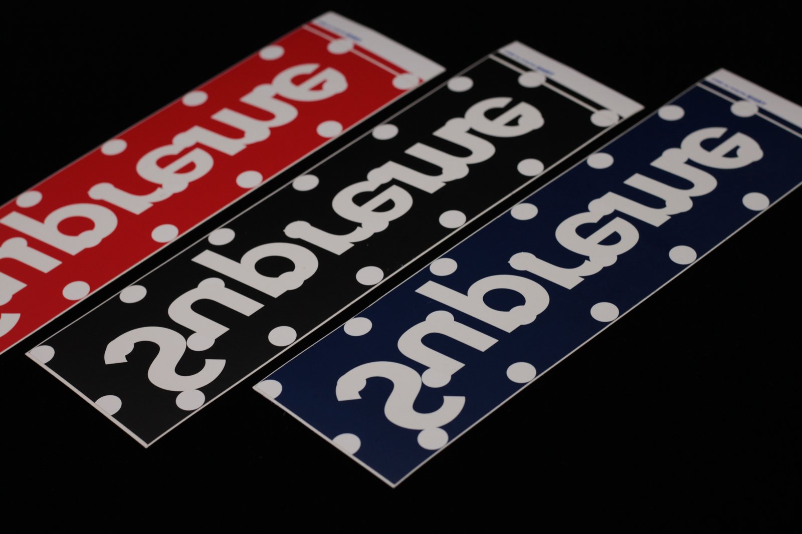 Supreme CDG1 Comme Des Garçons Box Logo Polka Stickers set of 3