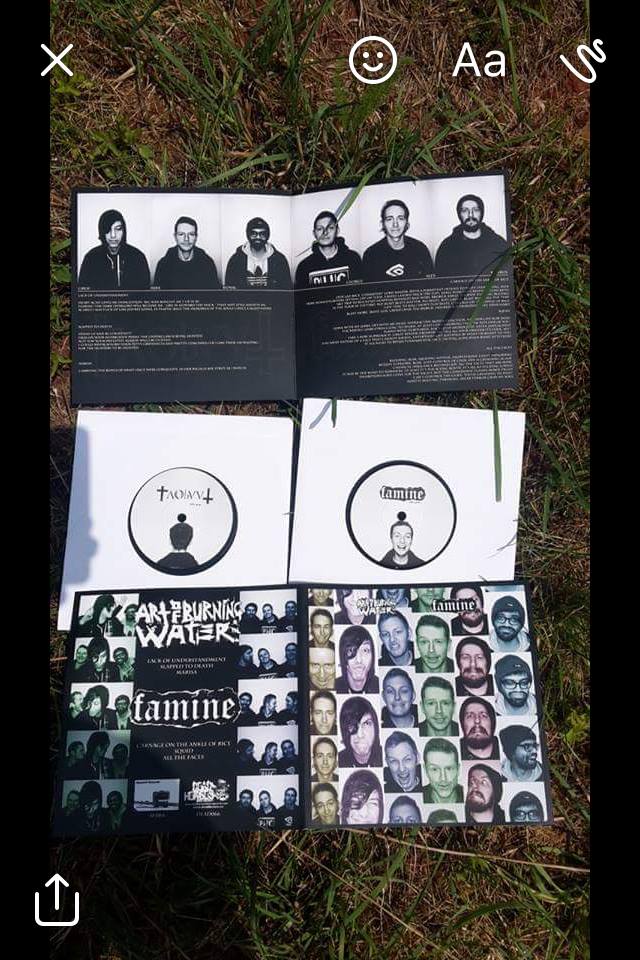 Image of FAMINE/ART OF BURNING WATER SPLIT 7" (2017)
