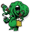 Cthulhu Beer Monster Sticker