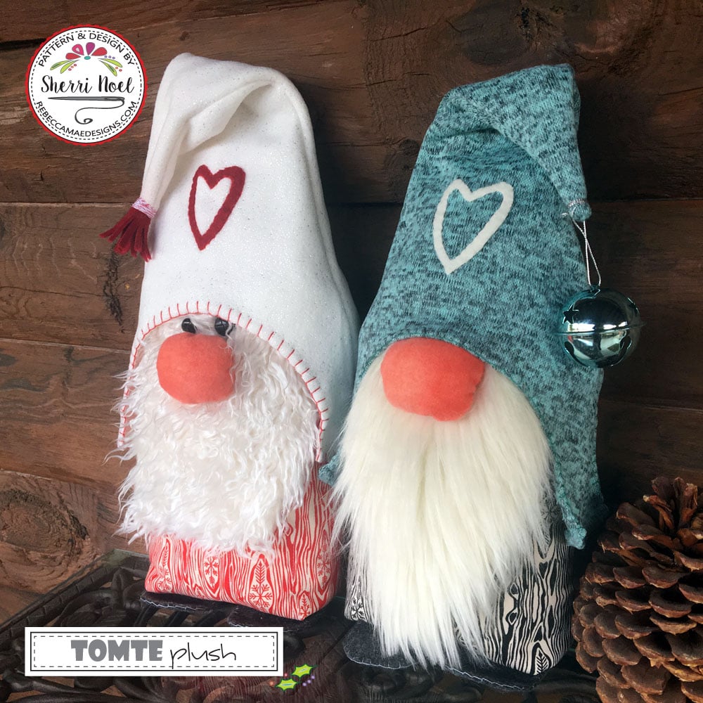 Quilts sewthankful azcozy Scandinavian Tomte ~ PLUSH / Patterns by Rebecca Mae Designs