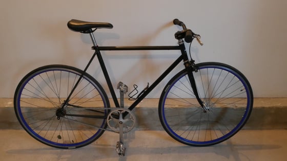 Image of Vélo singlespeed Noir / Bleu