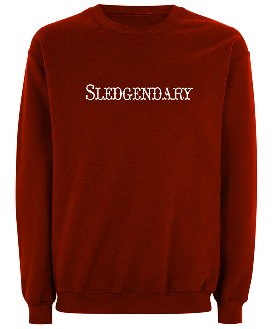 Image of Sledgendary printed Christmas sweatshirt