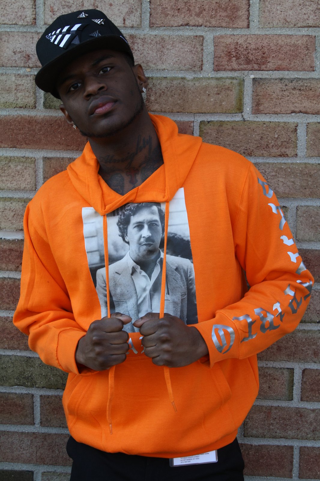 pablo orange sweatshirt