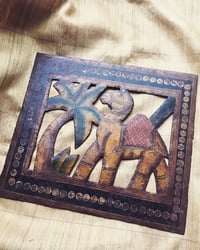 Image 1 of Metal Wall Decor camel and Horse