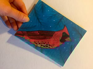 Image of Seasonal Card - Wintertime Cardinal
