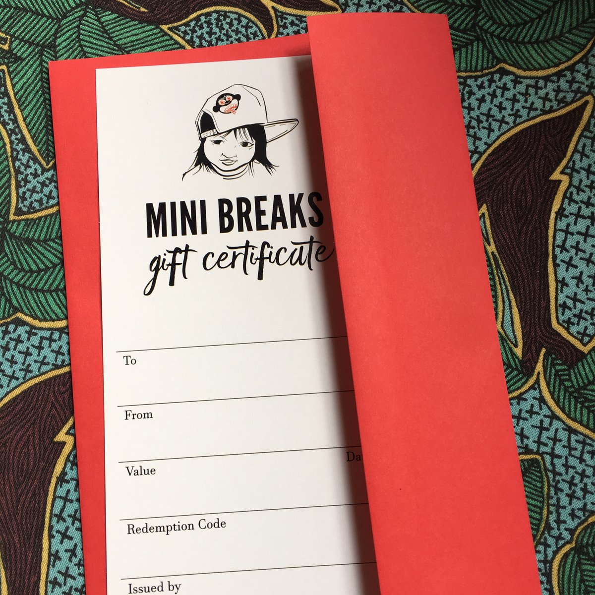 Image of Mini BREAKS Gift Certificate (Paper)