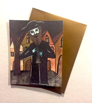 Image of Chanukah Klezmer Musician Cards - Pack of 8 w/envelopes