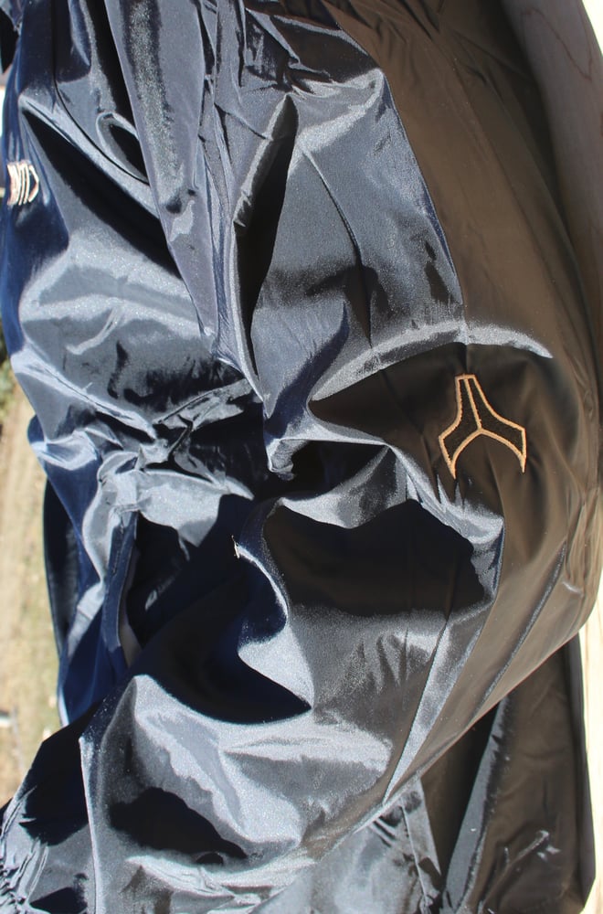 Image of Mantis Team coaches jacket black & tan