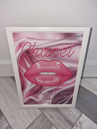 Image 1 of GLOSSY PINK LIPS PRINT