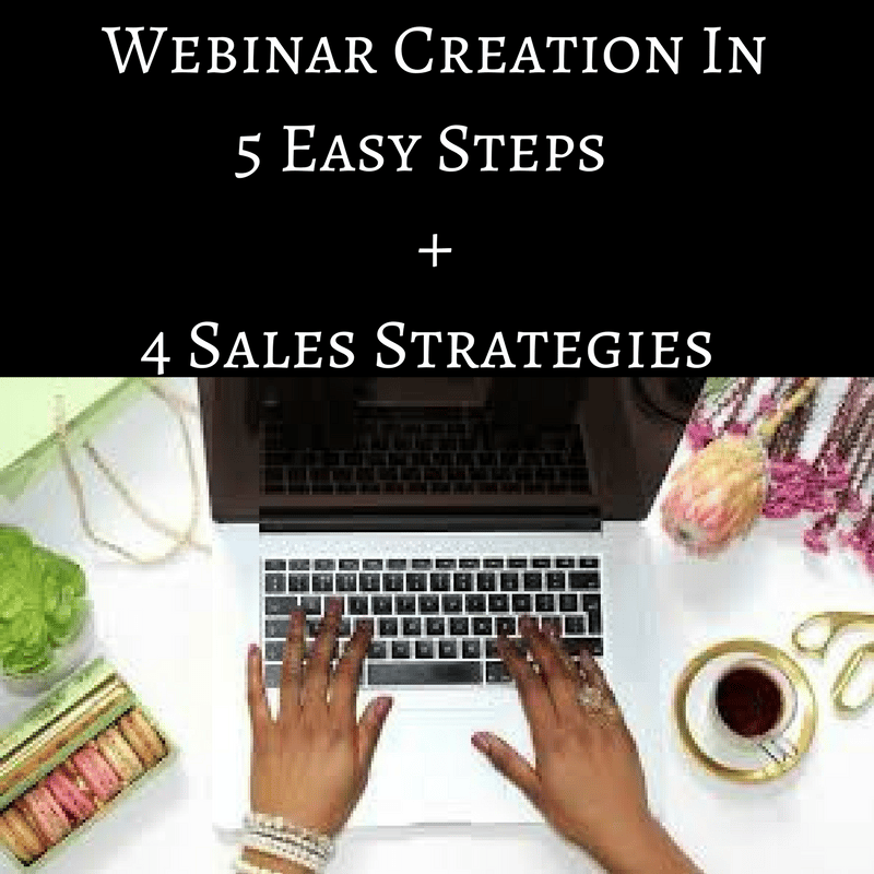 Image of Webinar Creation In 5 Easy Steps + 4 Sales Strategies Ebook
