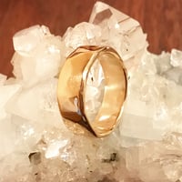 Image 5 of Thick gentle flow Gold ring