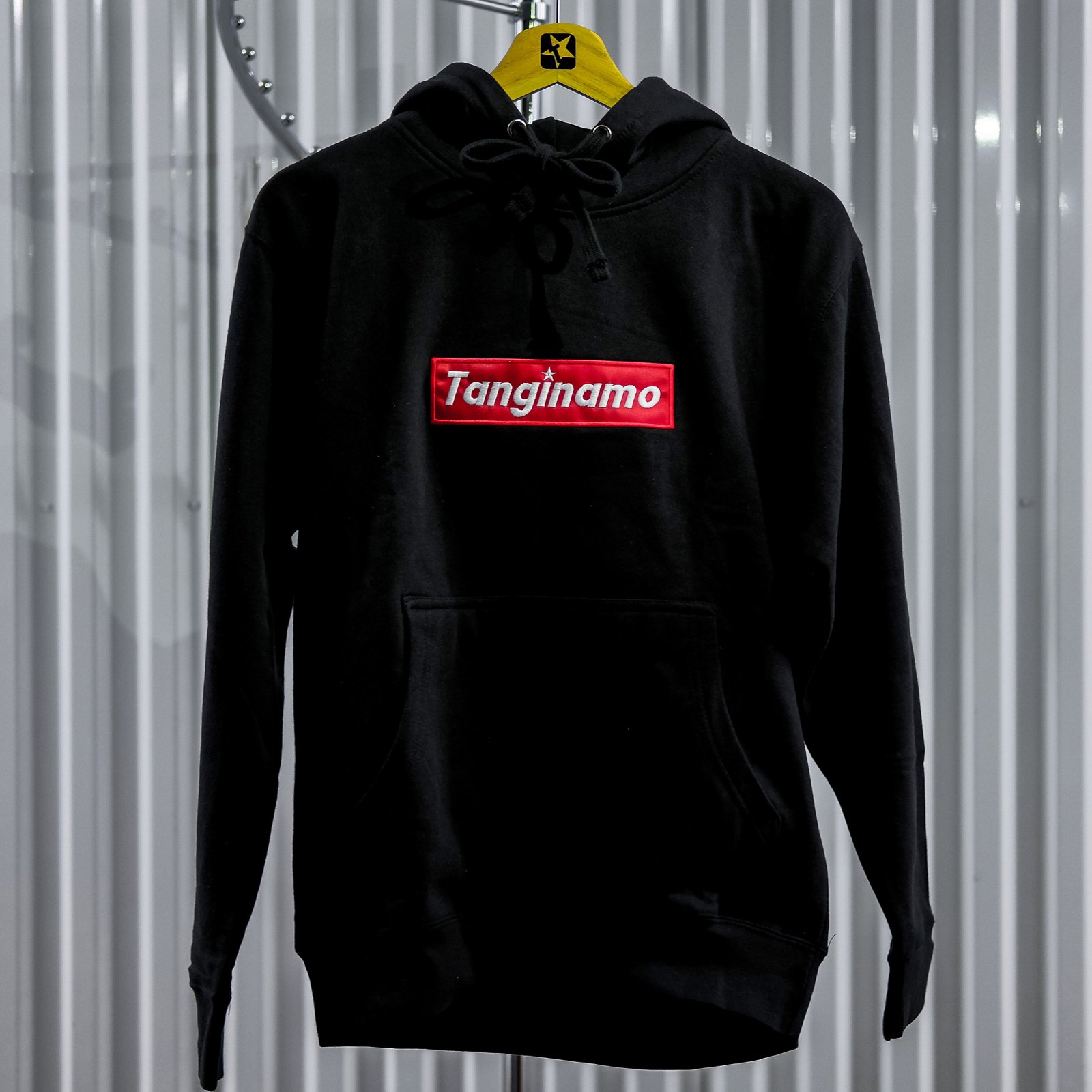 TANGINAMO LIFESTYLE CLOTHING — BLACK BOX LOGO HOODIE V2