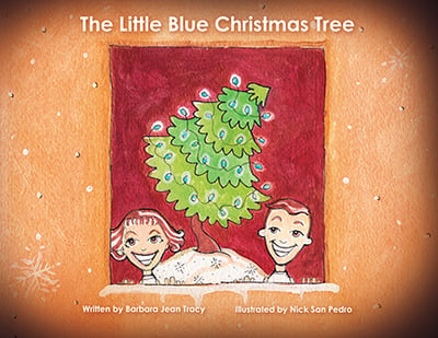 Image of "The Little Blue Christmas Tree" - Hardback Book, Signed Edition + Shipping