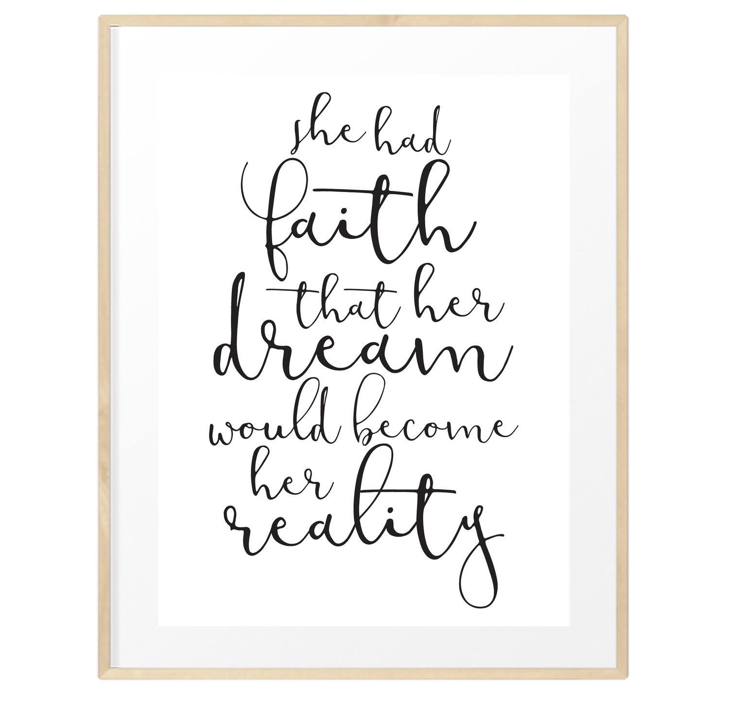 Image of She had faith print