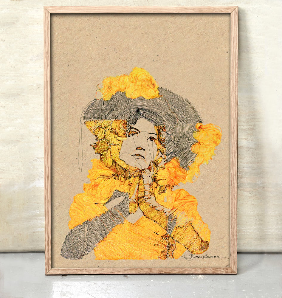 Image of Boheme woman in yellow.