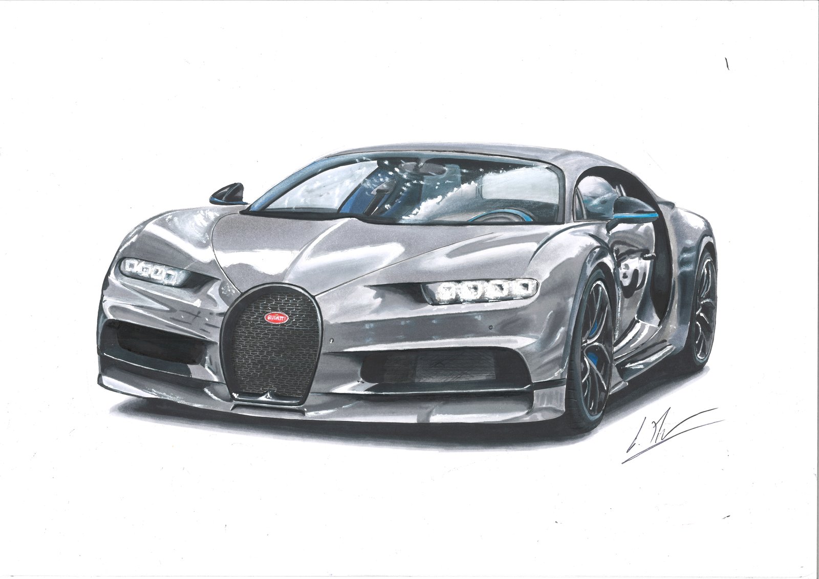 Bugatti Vision Gran Turismo Design Sketches