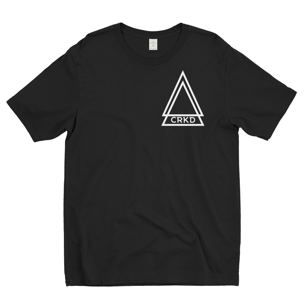 Image of Black Double Triangle Tee