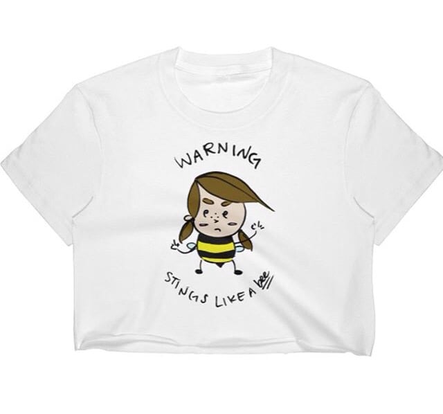 Image of "Stings like a Bee" Crop Top