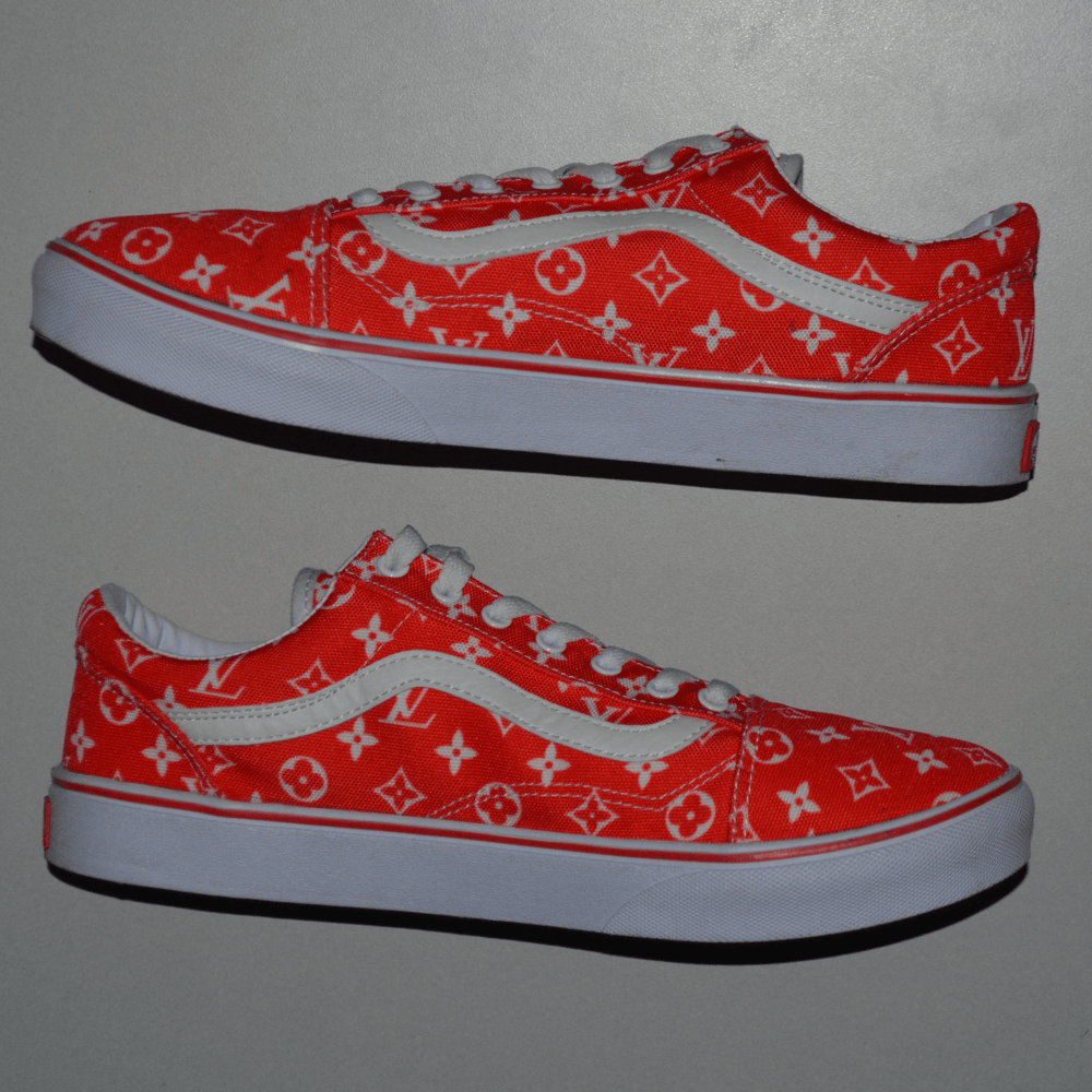 Image of Red/White Old Skools